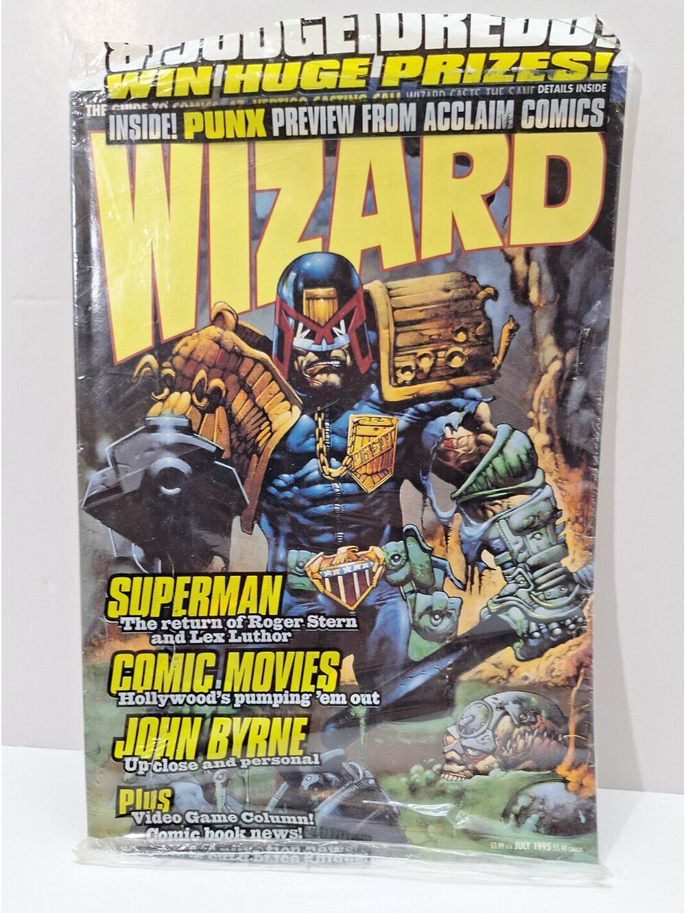WIZARD MAGAZINE #47 1995 WORLD PRESS JUDGE DREDD - Picture 8 of 12